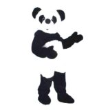 Complete panda mascotte