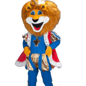 leeuwenpak leeuw mascotte.